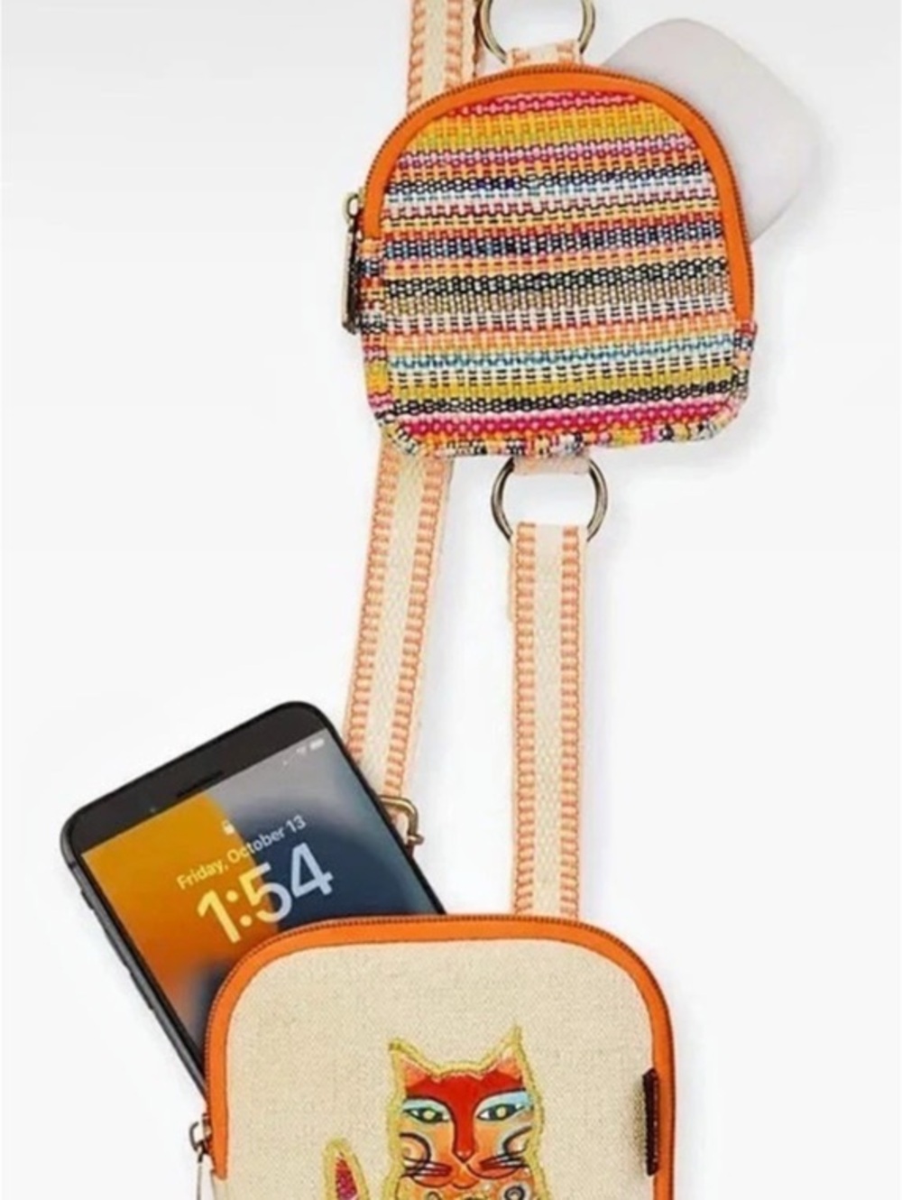Laurel Burch Studios - Tabby Cat Crossbody Bag - NWT